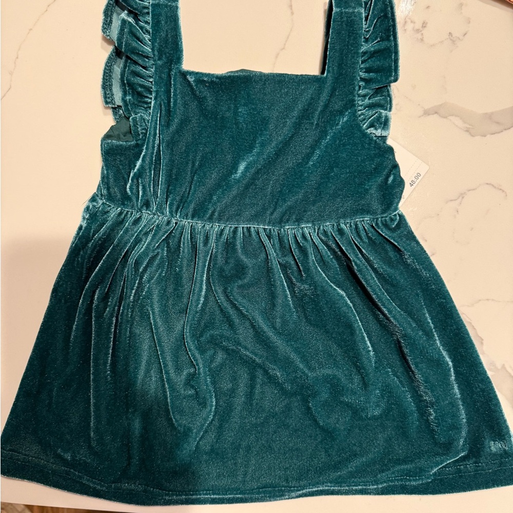 Sammy + Nat Velvet Dress in Teal